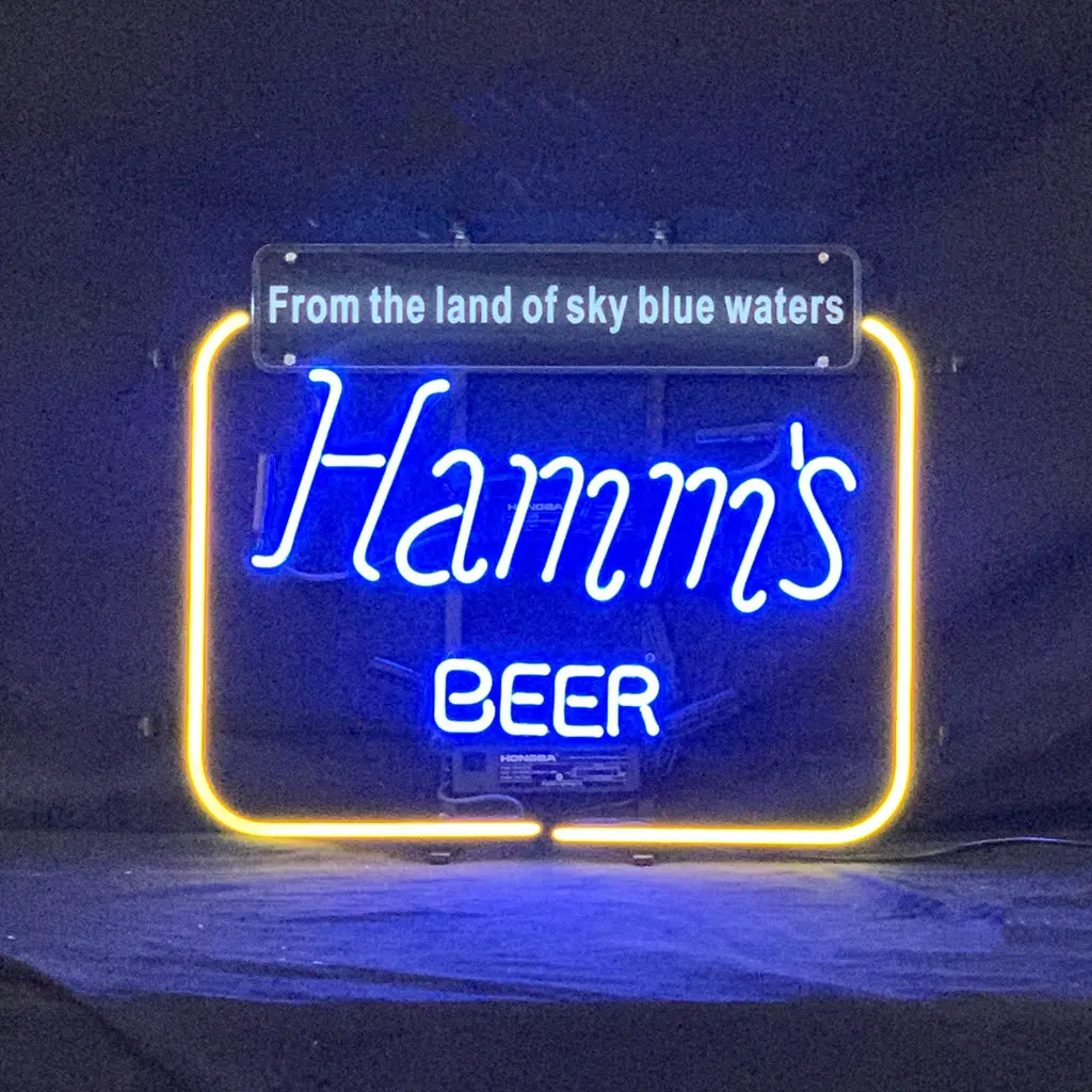 Hamm's Beer From The Land Of Sky Blue Waters Neon Signs 1