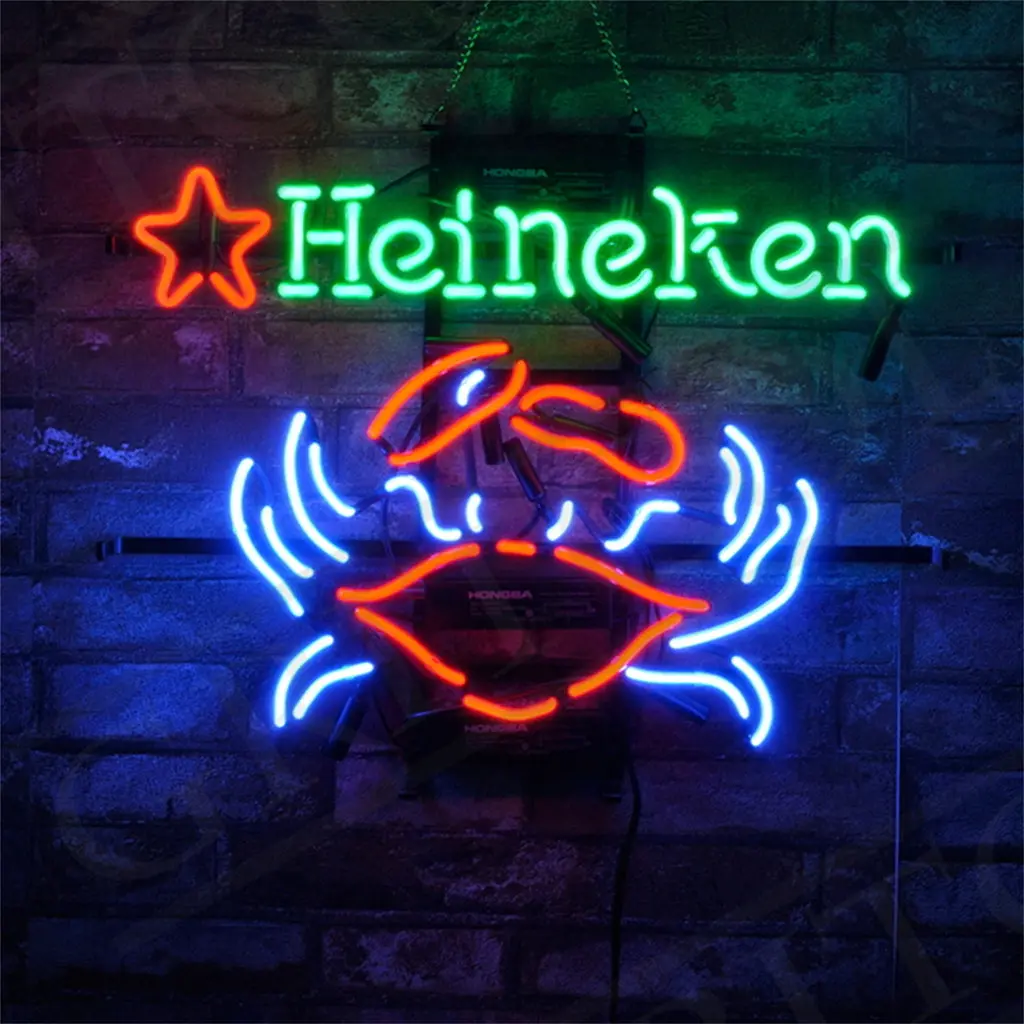 Heineken Beer Crab Neon Signs Light 1