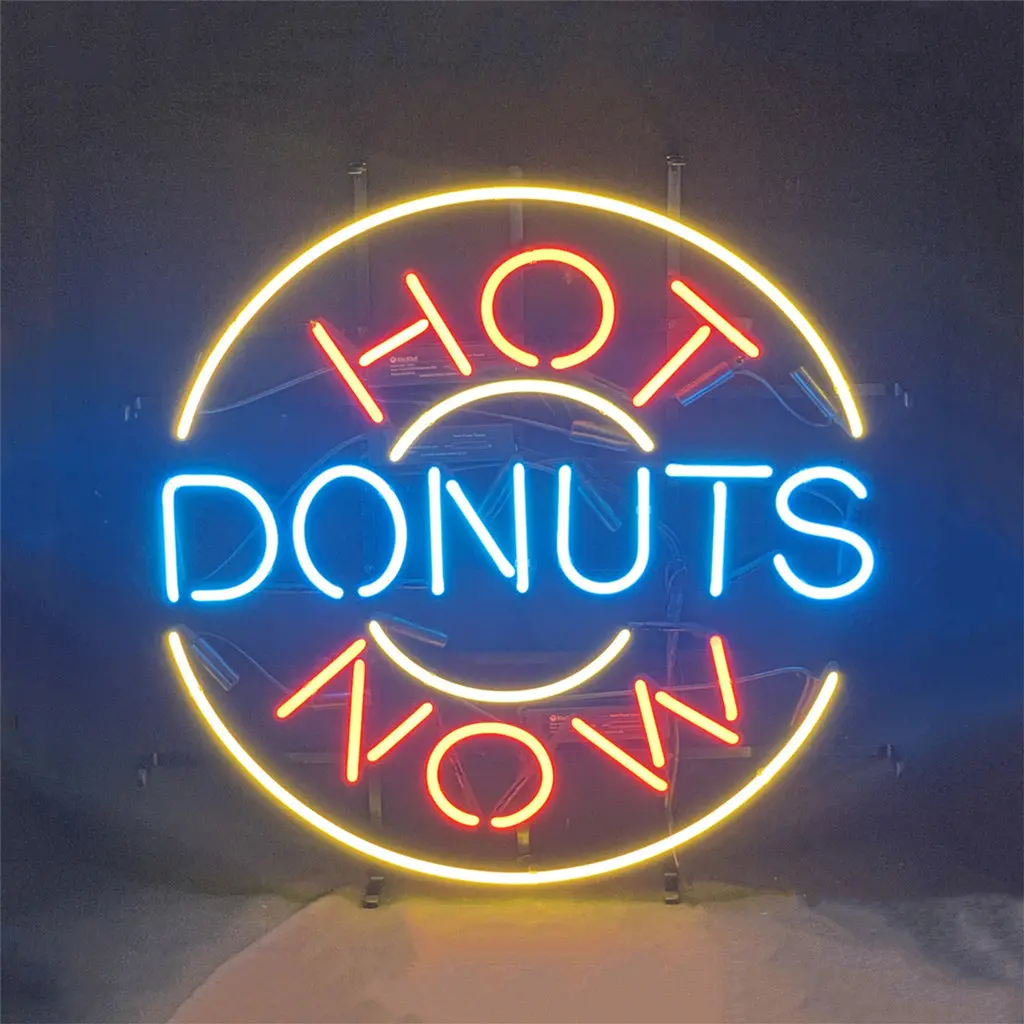 Hot Donuts Now Neon Signs Light 1