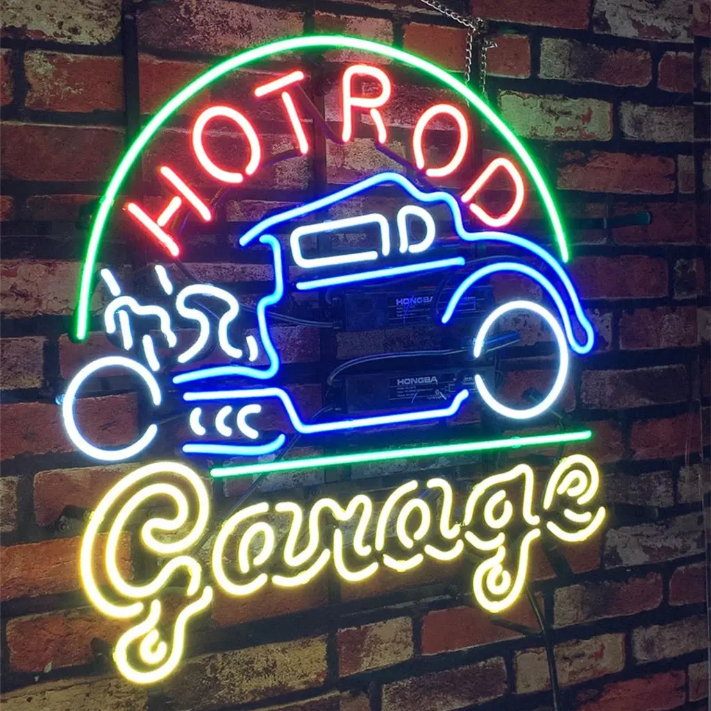 Hot Rod Garage Auto Car Neon Signs 1