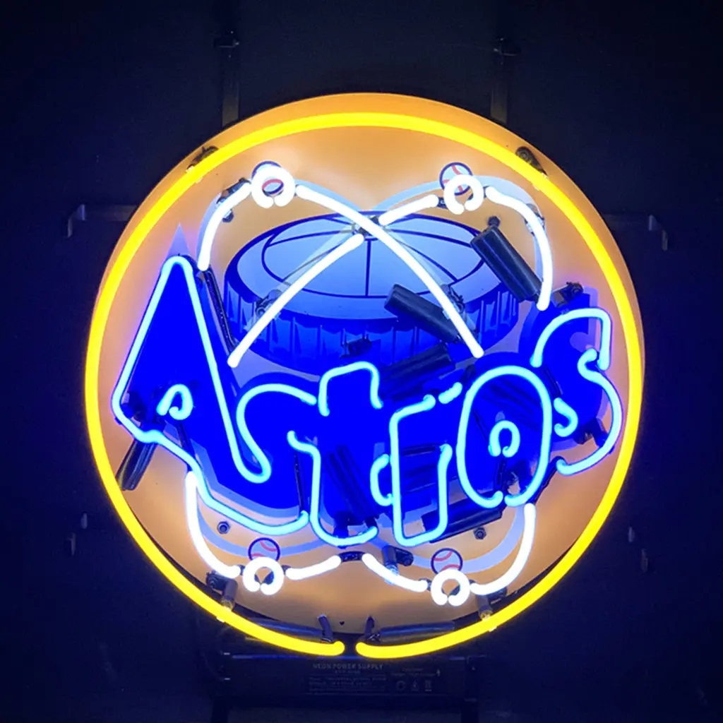 Houston Astros With Logo Neon Light Sign 1