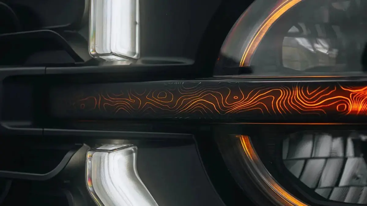 Topo Signature Drl Bar Overlays (Printed Series) - 2021+ Bronco (Signature Headlights) 2