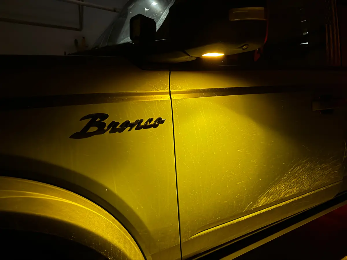 Puddle Light Covers (Amber Or Yellow) - 2021+ Bronco 1