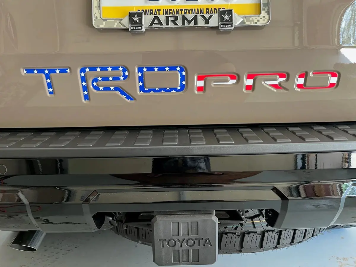 Trd Pro Rear Hatch Liftgate Emblem Inlays - 2025+ 4Runner Trd Pro 1