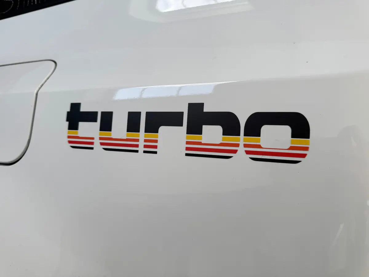 Turbo Retro Style Graphic Fender Decals (Pair) - Universal 2