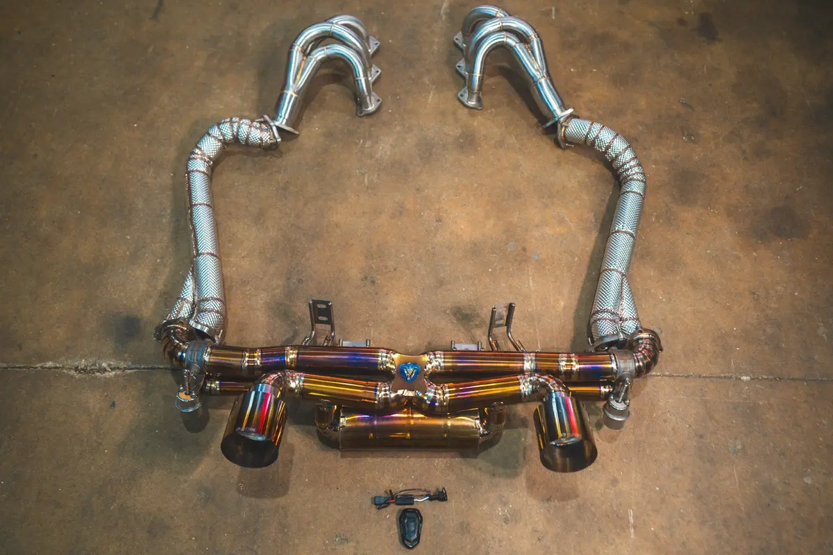 Valvetronic Valved Sport Exhaust System For Porsche 718 Gt4 / Boxster Spyder 3
