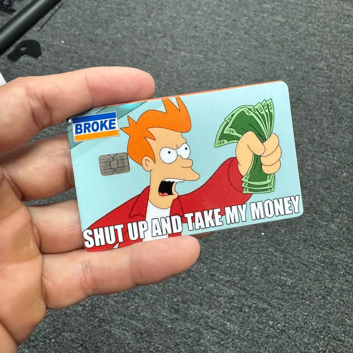 Shut Up And Take My Money Credit Card Skin 1