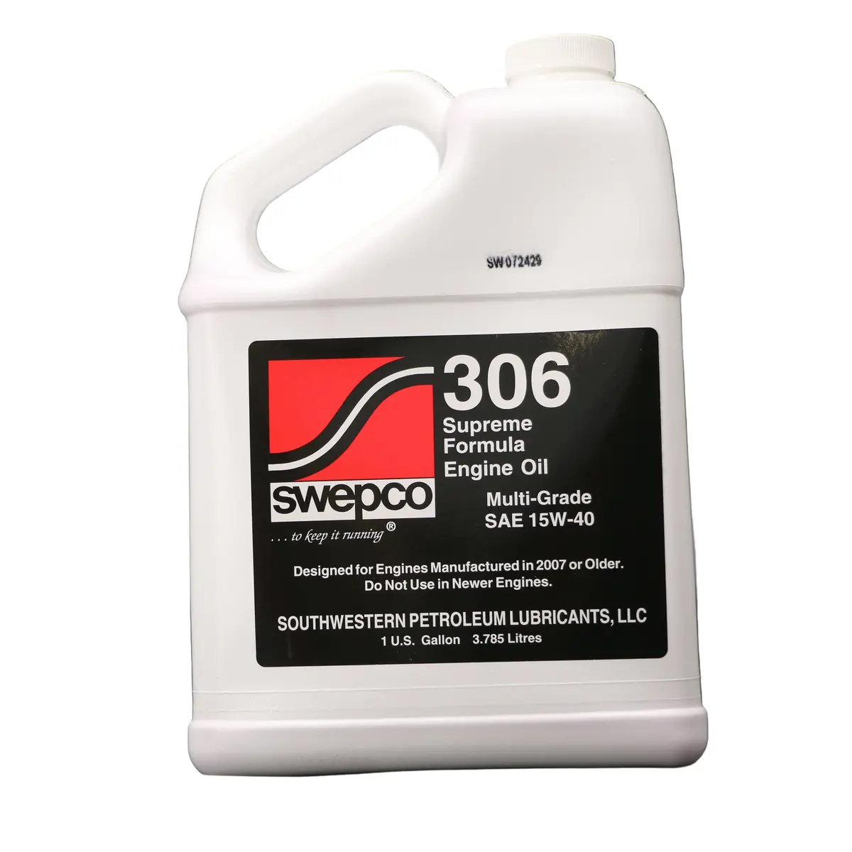 Swepco | 306 Supreme Engine Oil | High-Zinc Multi-Grade | Ci-4/Sm 1