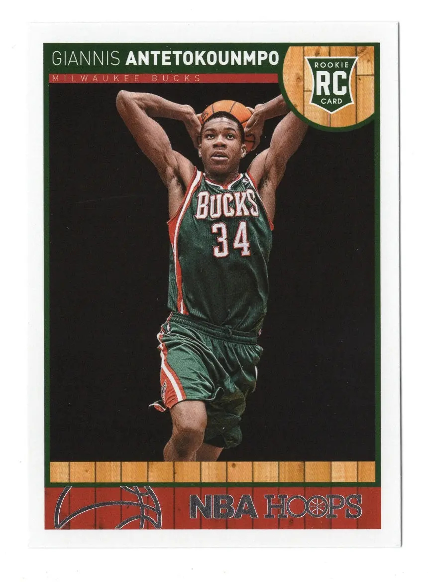 Giannis Antetokounmpo 2013-14 Panini Nba Hoops Rookie Rare Milwaukee Bucks Basketball Collectible Insert Card #275 1