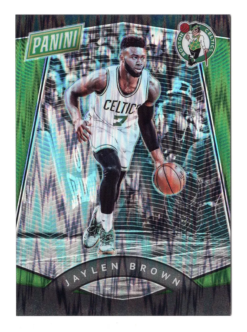 Jaylen Brown 2017 Panini The National Basketball Green Wave Parallel Prizm Ultra Rare Boston Celtics Collectible The National Vip Party Insert Trading Card #1/5 1
