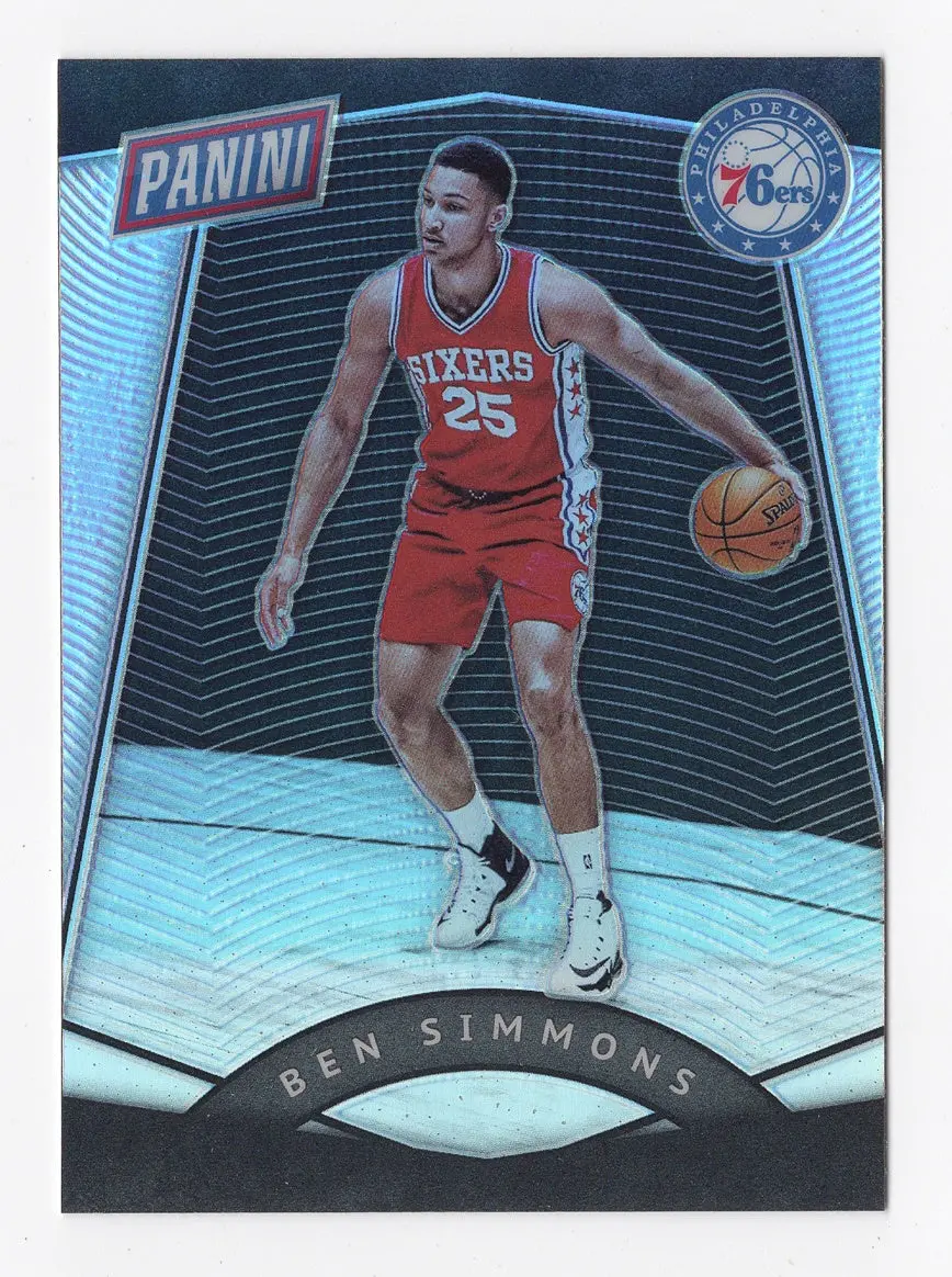 Ben Simmons 2017 Panini The National Basketball Silver Prizm Parallel Rare Philadelphia 76Ers Collectible The National Convention Vip Party Insert Trading Card #50 1