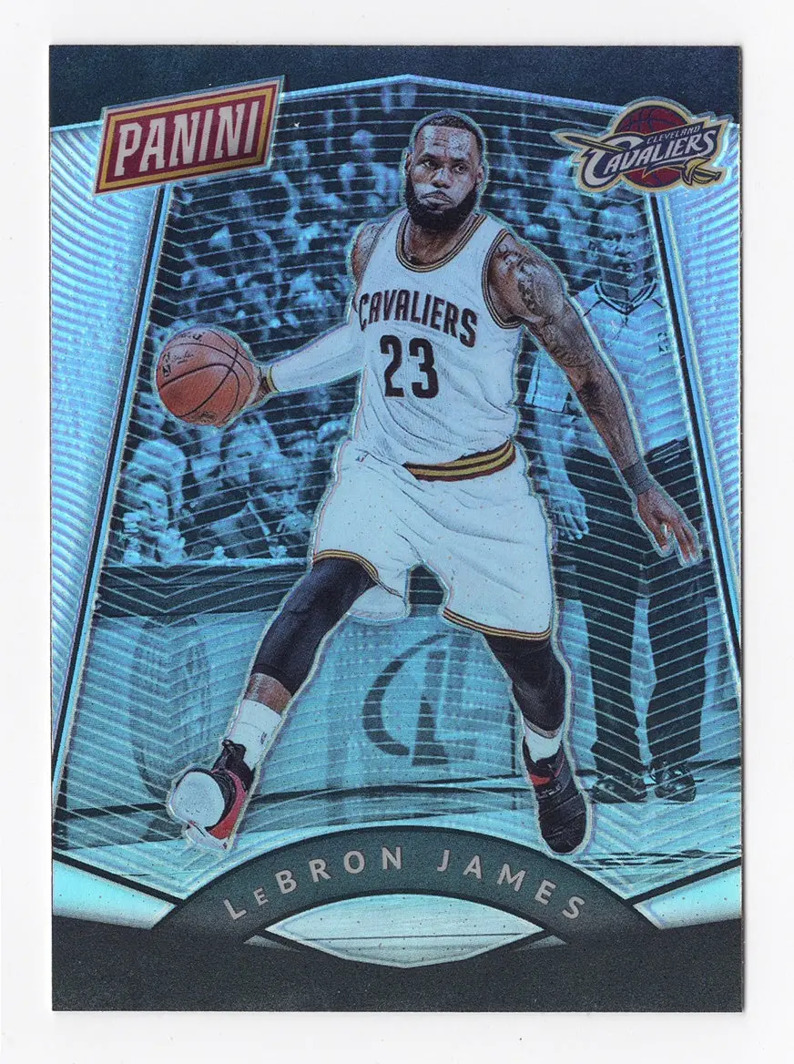 Lebron James 2017 Panini The National Basketball Silver Prizm Parallel Rare Cleveland Cavaliers Collectible The National Convention Vip Party Insert Trading Card #37 1