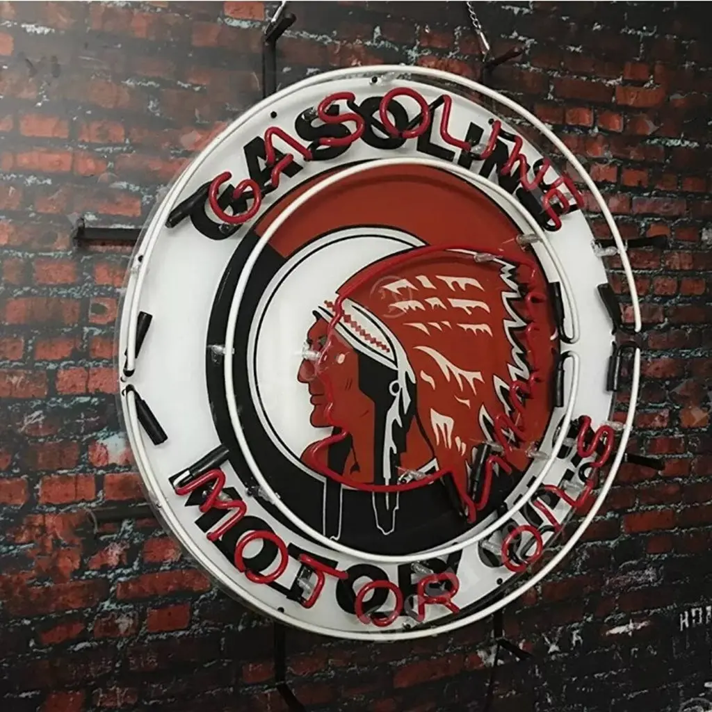 Indian Motor Oils Gasoline Neon Signs 2