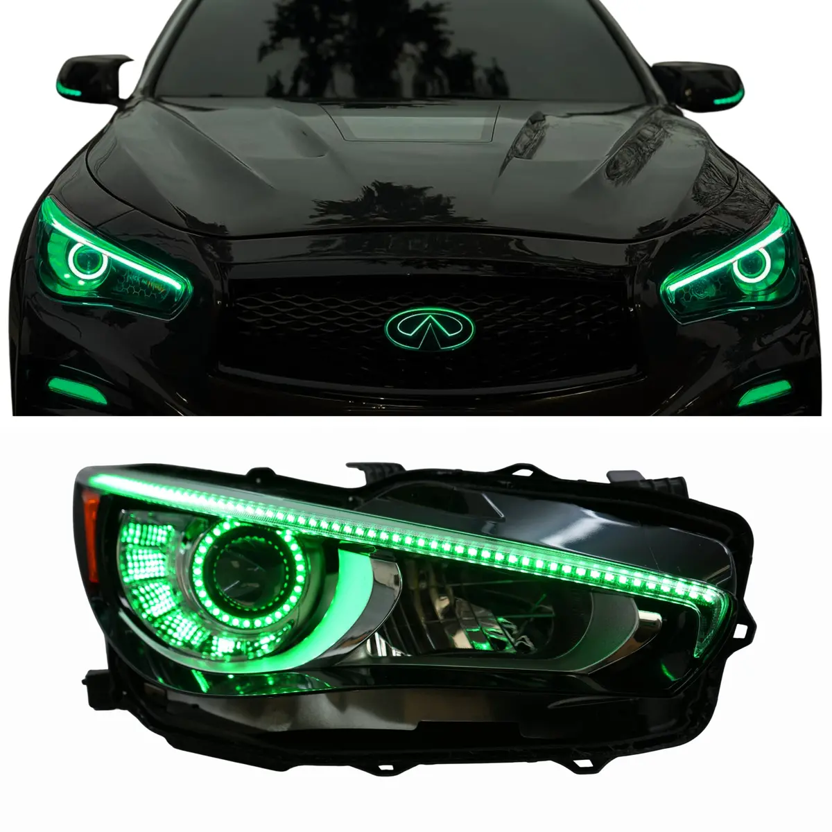 Infiniti Q50 Multicolor Flow Drl Boards (2014-2024) 1
