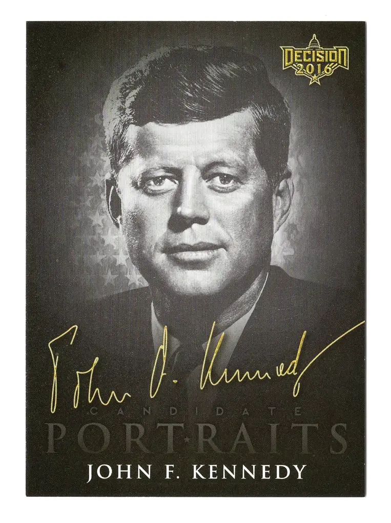 John F. Kennedy Decision 2016 Politics Portraits (President Of The United States) Rare Collectible Insert Trading Card #Cp45 1