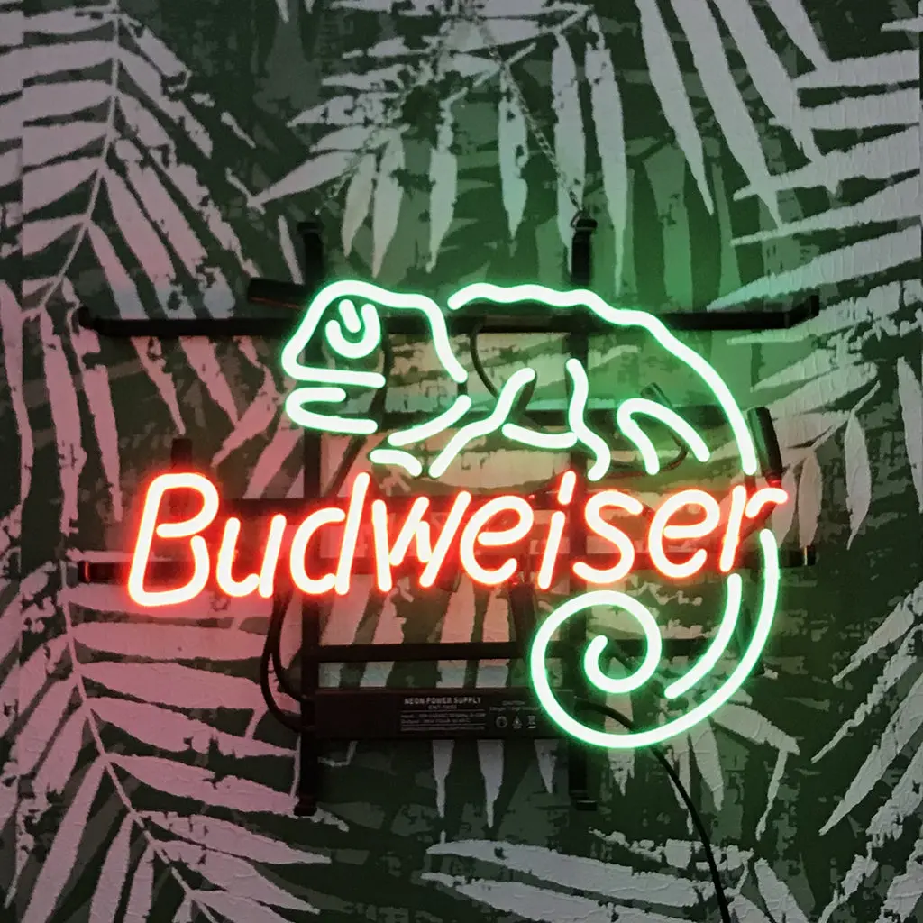 Lizard Budweiser Neon Light Sign 1