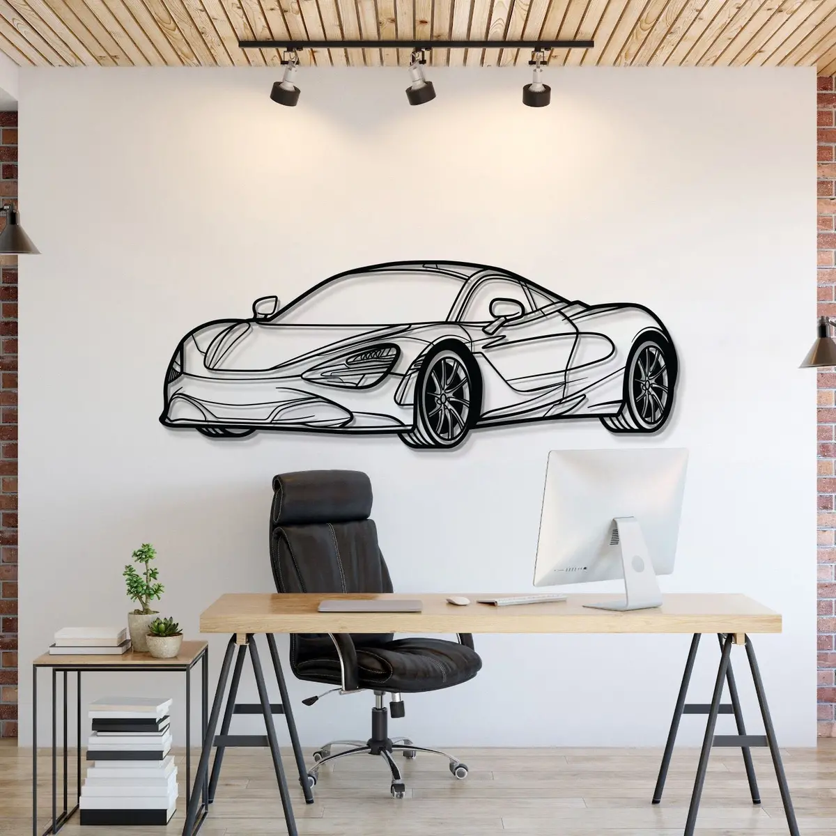 720S Perspective Metal Car Wall Art - Mt1129 1
