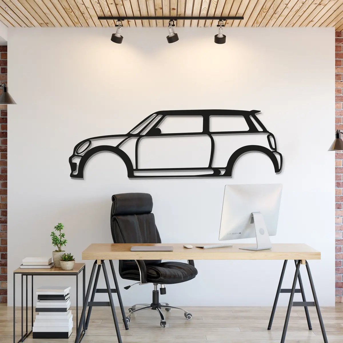 Cooper S Metal Car Wall Art  - Mt0913 1