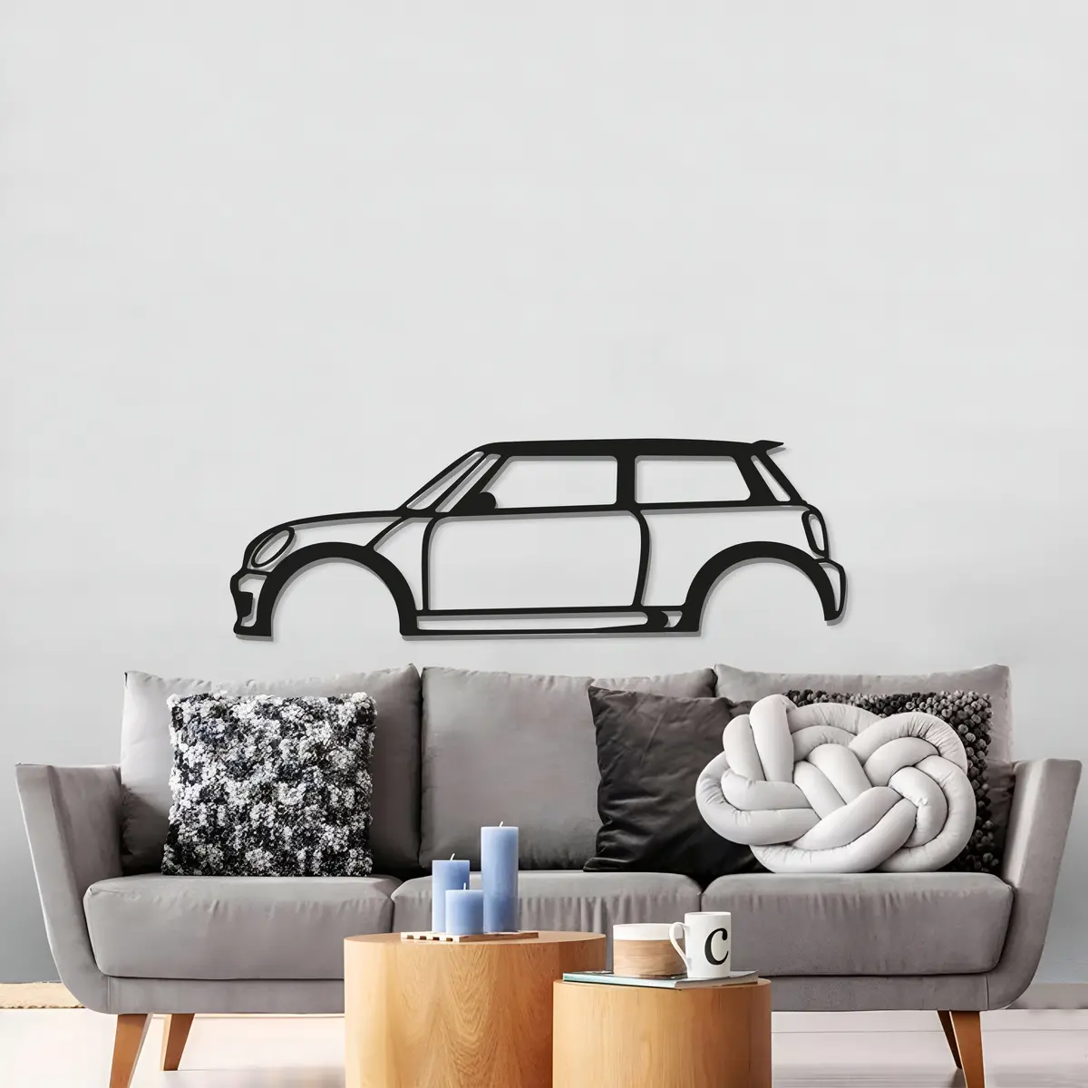 Cooper S Metal Car Wall Art - Mt0913 3