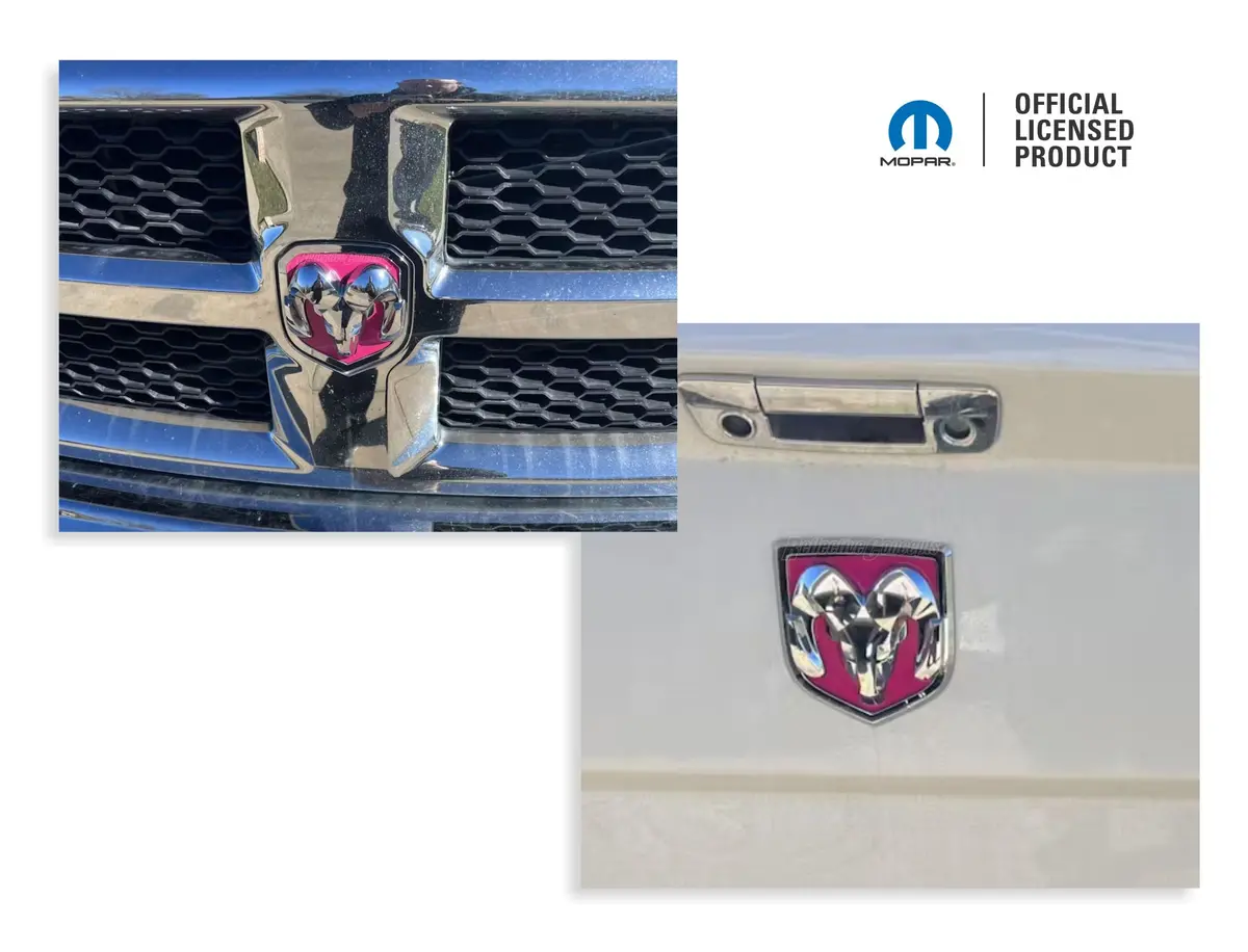 Ram Head Emblem Inlay Decals - 2013-2018 Ram 1500 1
