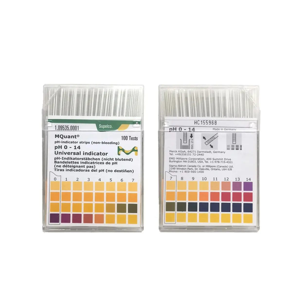 Ph Indicator Test Strips Ph 0 - 14 (Non-Bleeding) 1