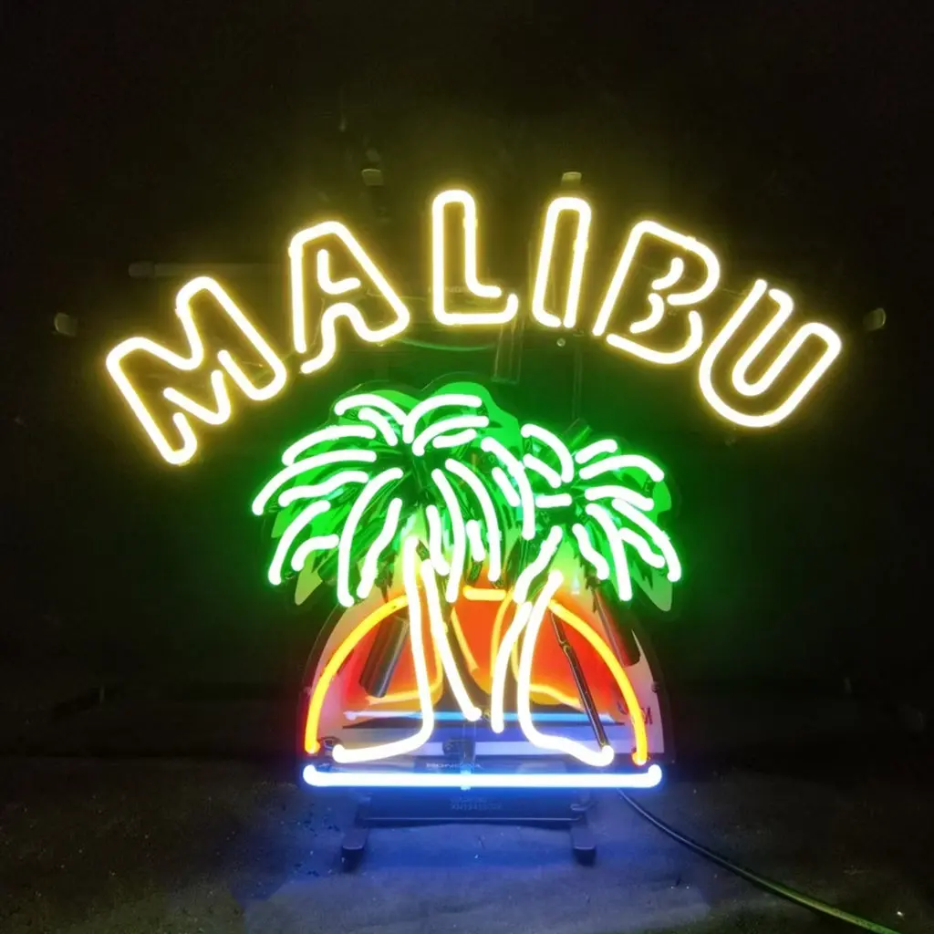 Malibu Beer Palm Tree Neon Signs 1