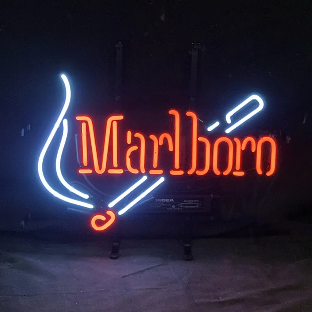Marlboro Design Real Glass Hand Bent Neon Signs Light 1