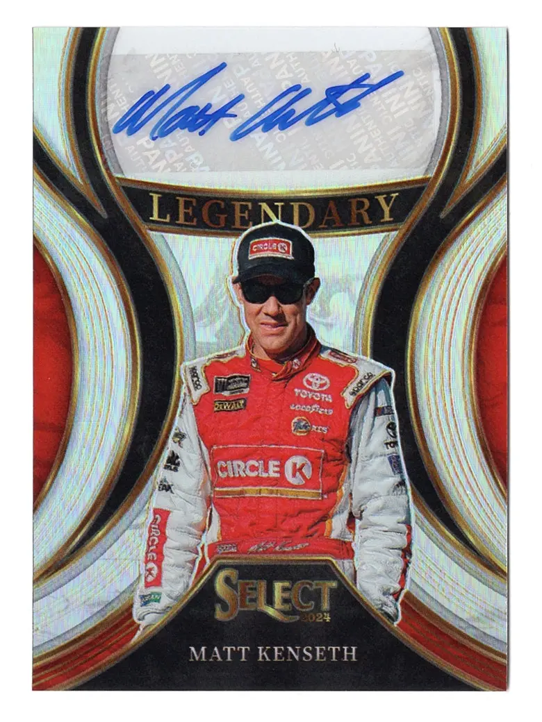 Matt Kenseth 2024 Panini Select Racing Legendary Autograph (Silver Prizm) Signed Nascar Collectible Insert Trading Card 1