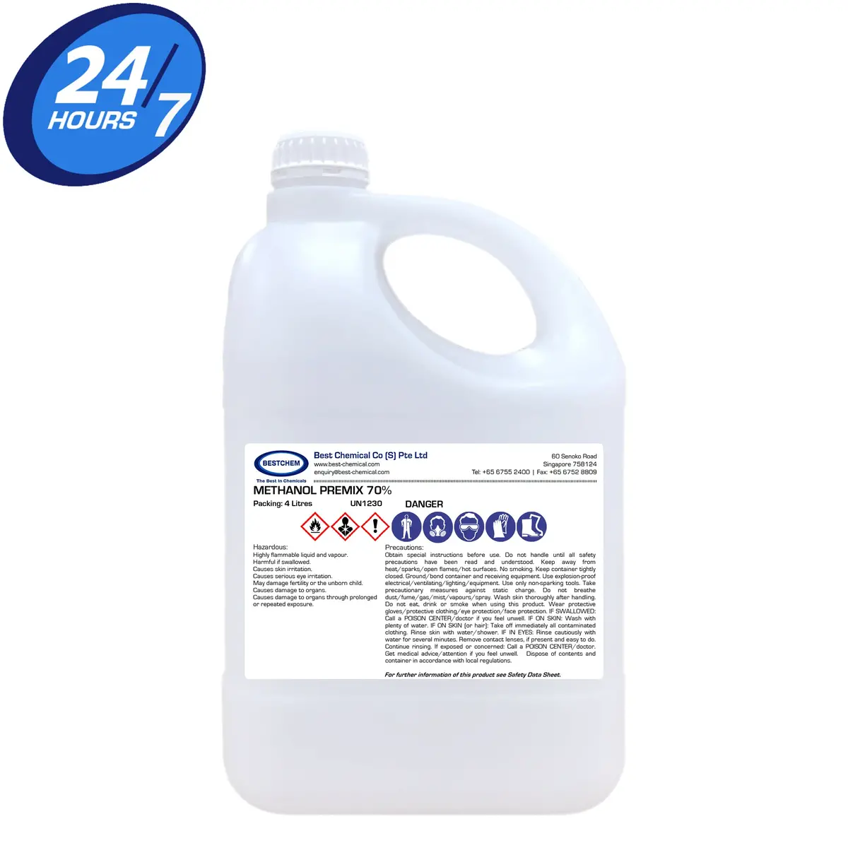 Bestchem Methanol Premix 70% (For Water Injection) 2