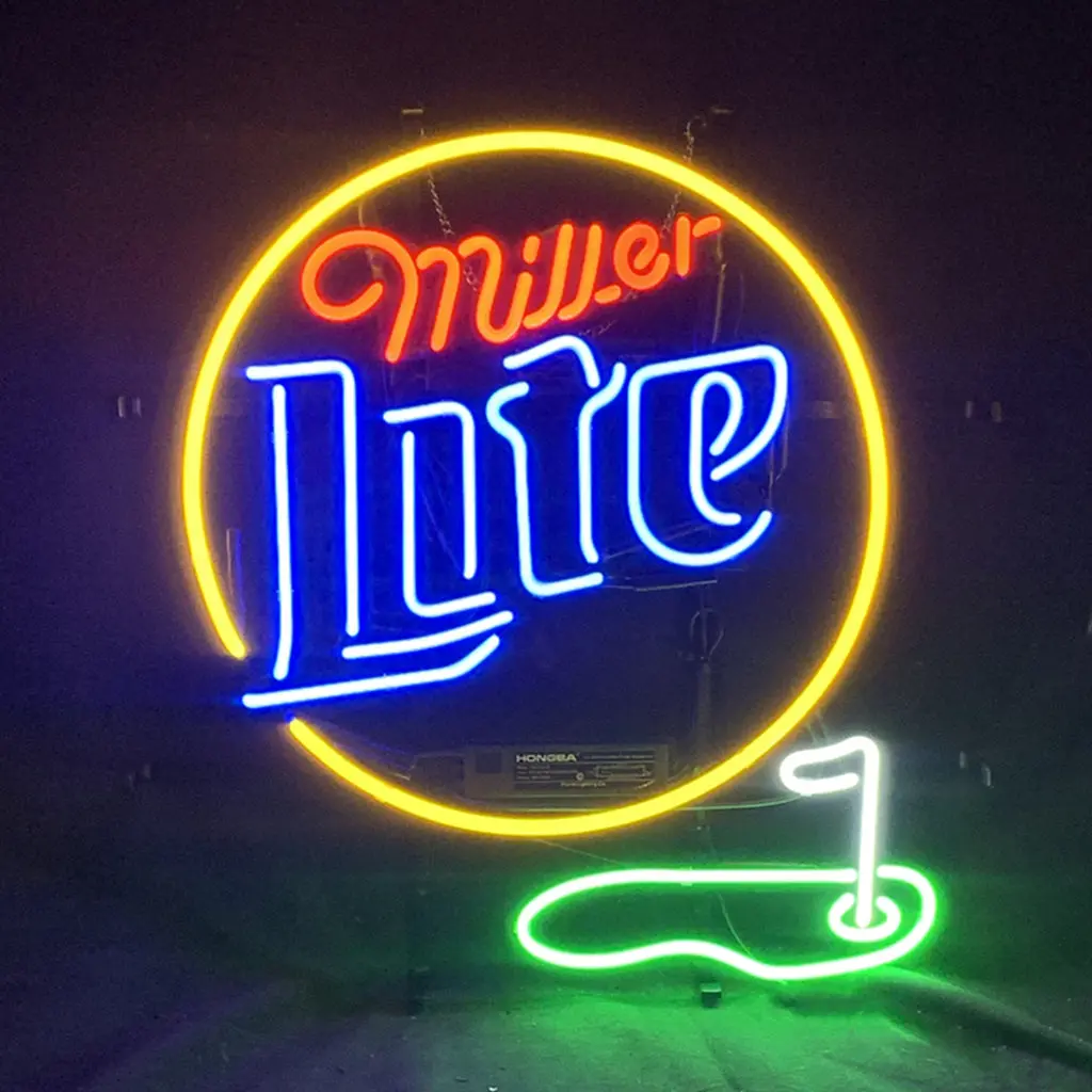 Miller Lite Golf Hole Neon Signs Light 1