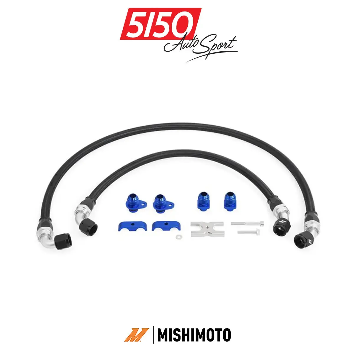 Mishimoto Nylon Braided Oil Cooler Line Kit, Bmw S55 1