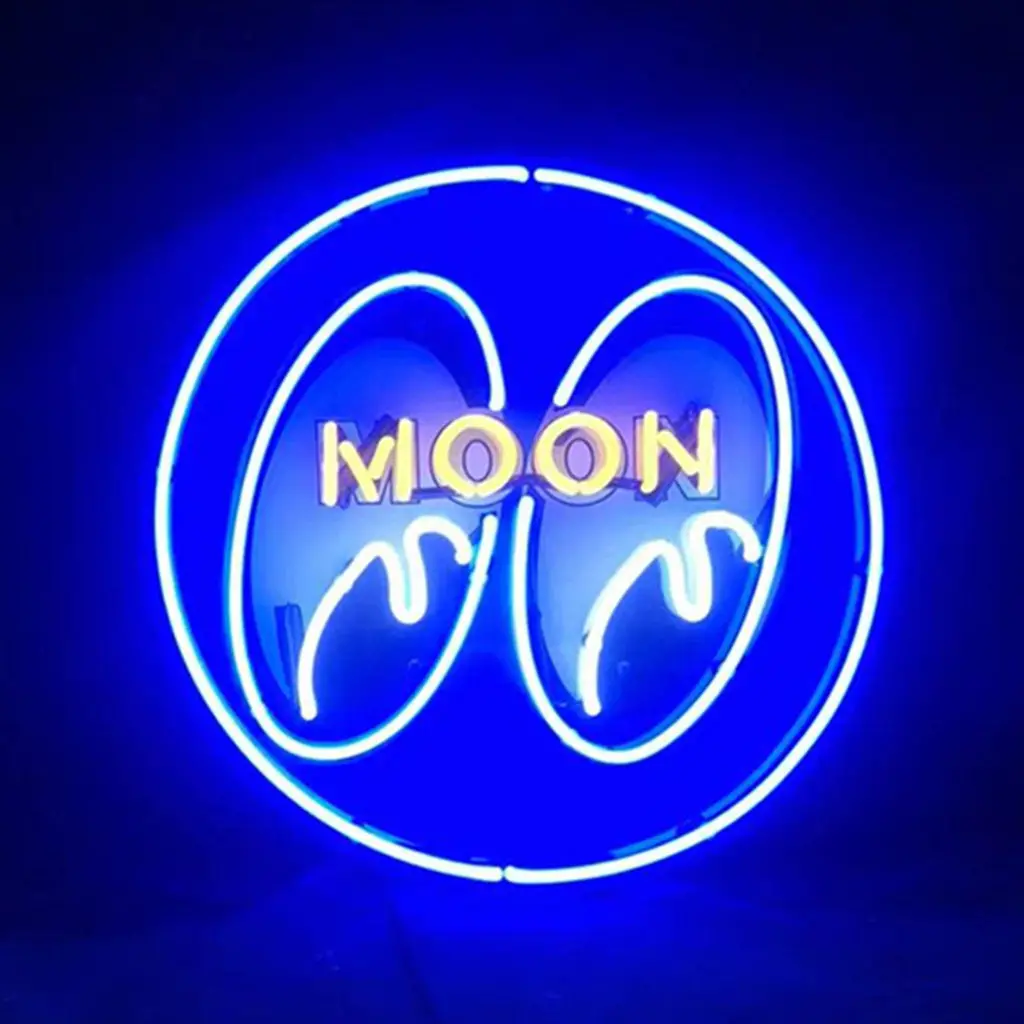 Moon Eyes Neon Signs Blue 1