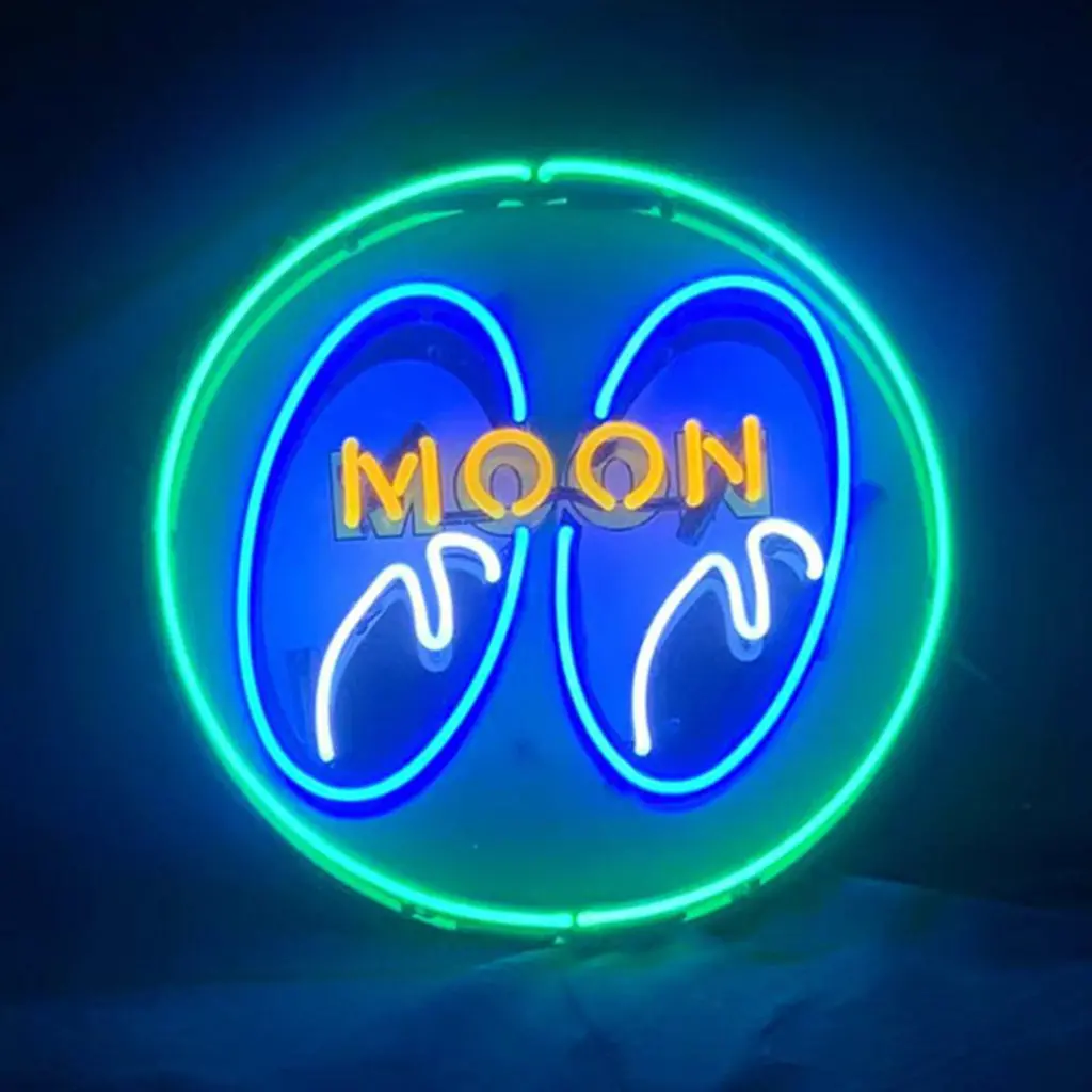 Moon Eyes Neon Signs Green 1