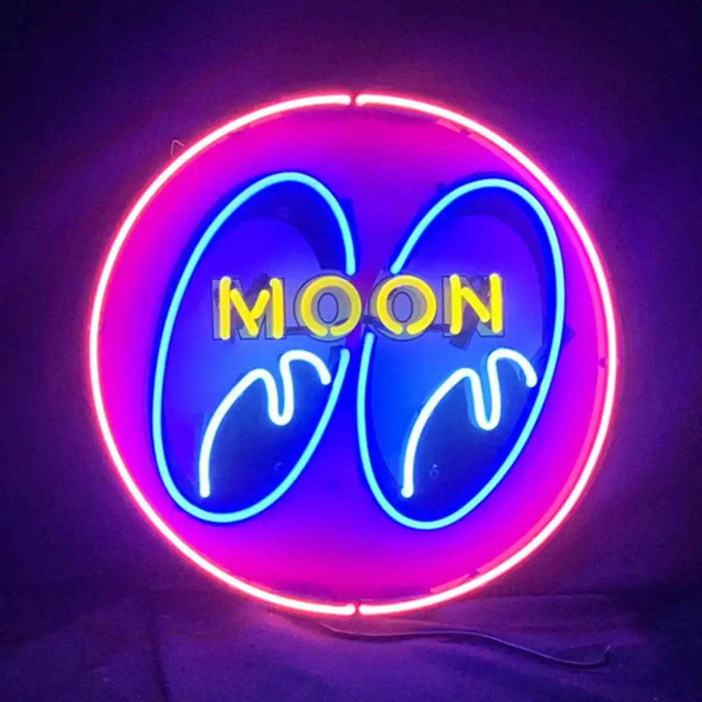 Moon Eyes Neon Signs Pink 1