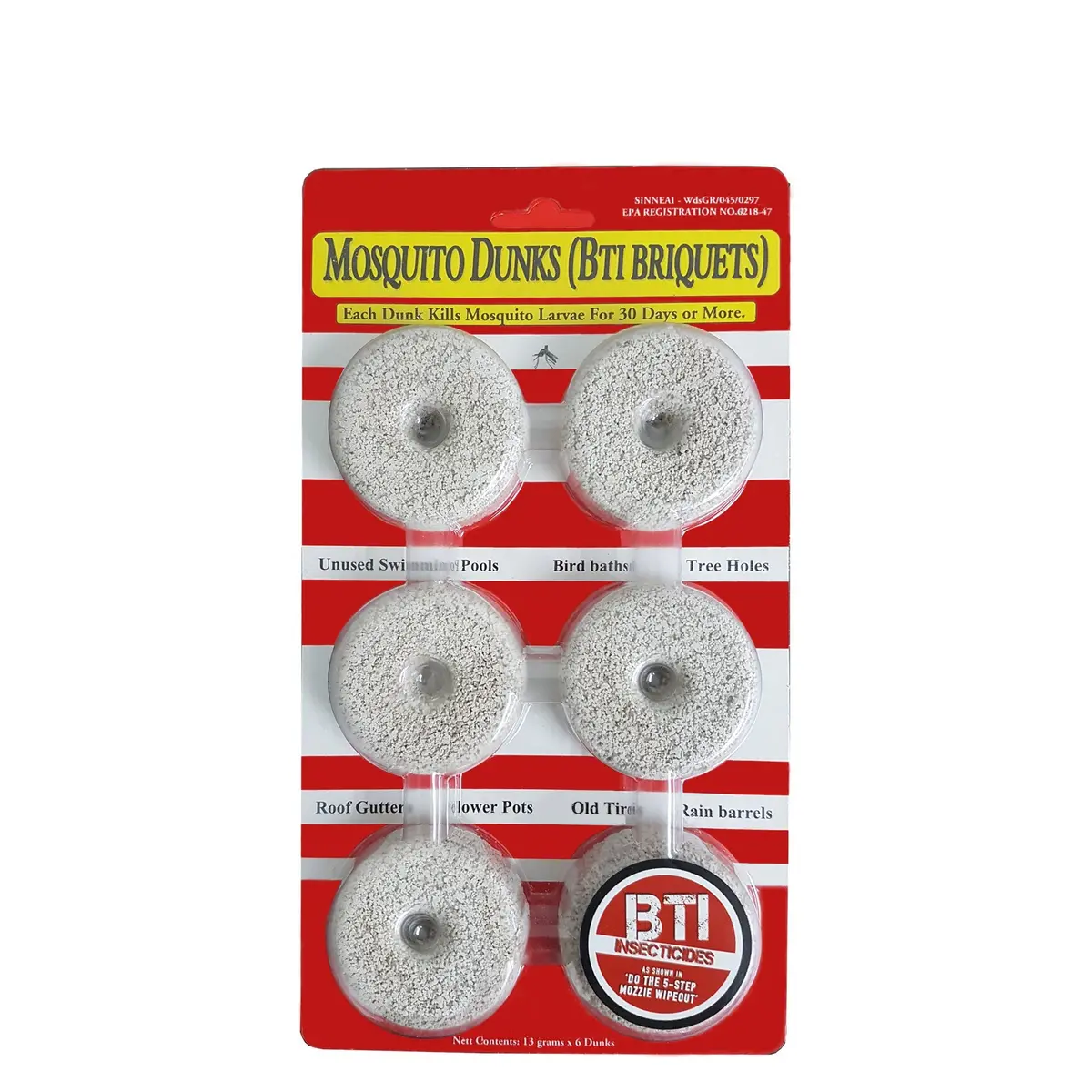 Mosquito Dunks (Bti Briquets) Non-Toxic Mosquito Insecticide / Pesticide 1