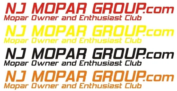 Nj Mopar Group Club Decals 1