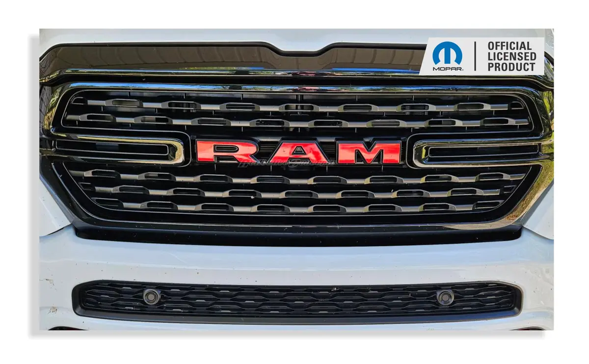 Ram Grille Emblem Overlay Decal   - 2019-2024 Ram 1500 1