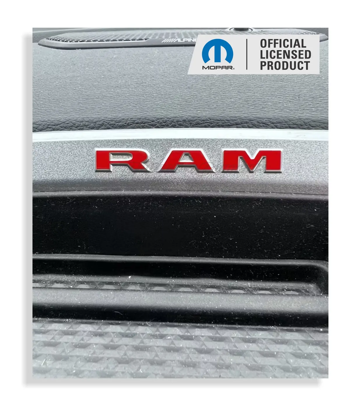 Radio Bezel Ram Overlay Decal  Sticker - 19-26 Ram 1500 1
