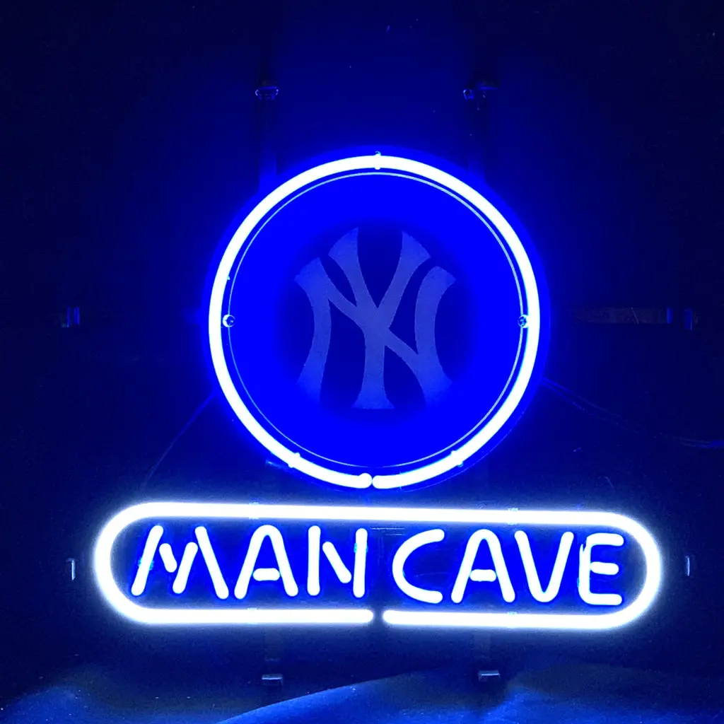 Ny New York Yanees And Man Cave Neon Signs Light 1