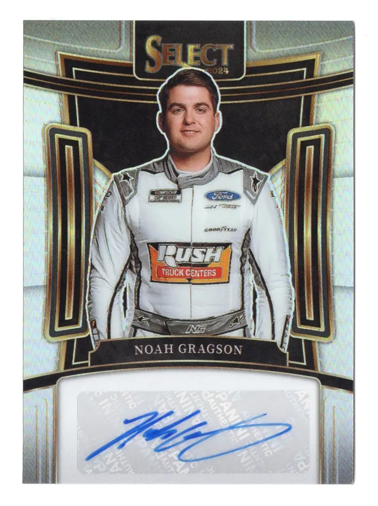 Noah Gragson 2024 Panini Select Racing Silver Prizm Autograph Signed Nascar Collectible Insert Trading Card 1