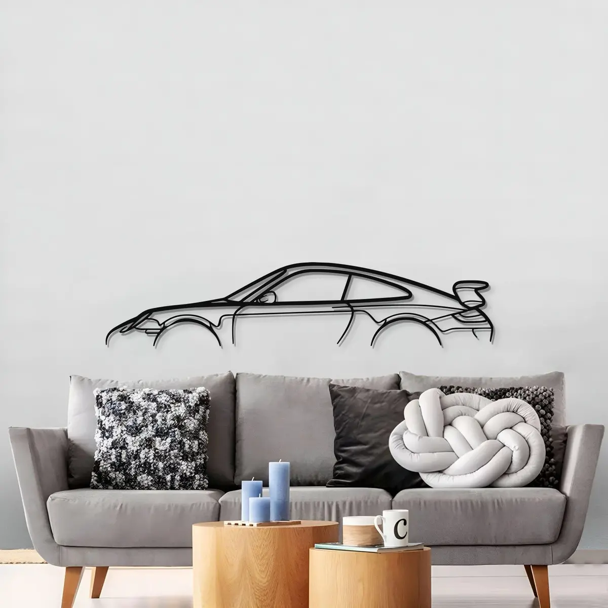 911 Gt3 Model 997 Metal Car Wall Art - Mt0856 3