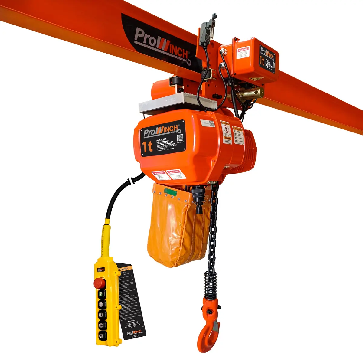 Tecle Eléctrico 1 Tonelada 2200 Libras 208-240/440-480V Velocidad Fec G80 Prowinch | Prowinch 1
