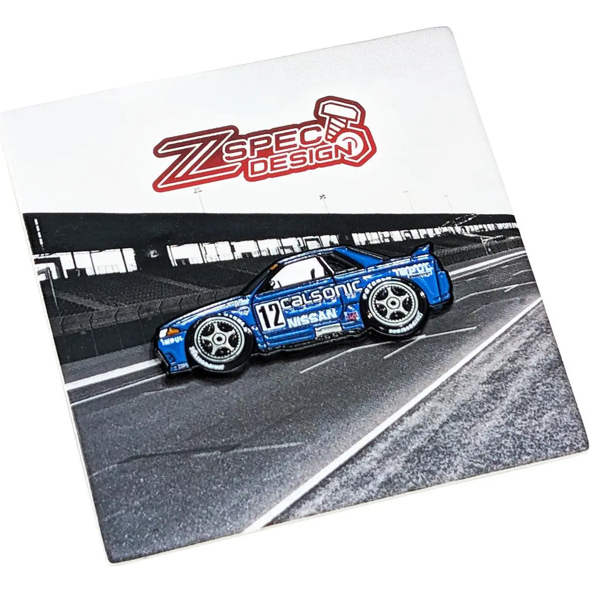 Zspec Collector Lapel / Hat Pin - R32 Gt-R Calsonic Race Car Homage 1