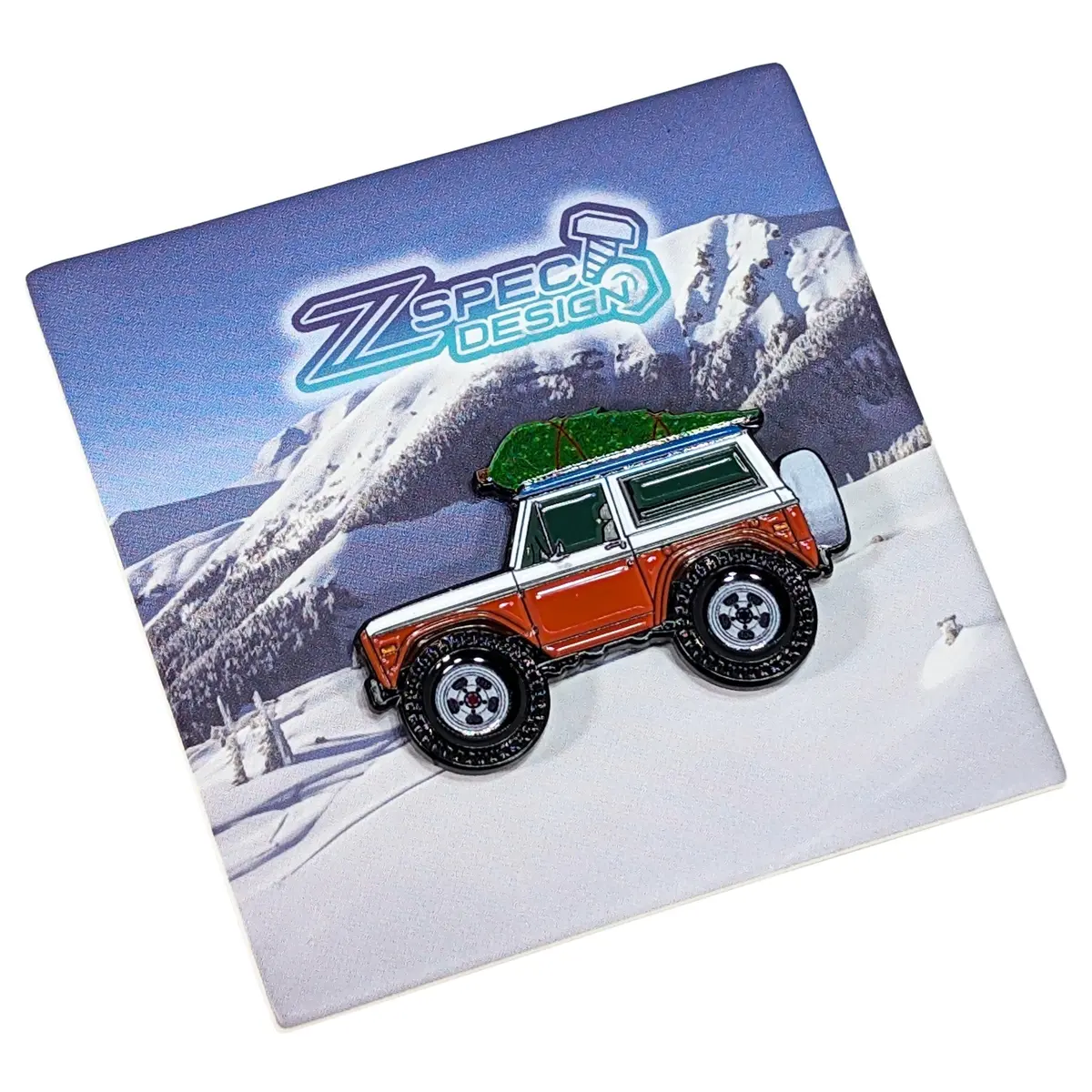 Zspec Collector Lapel / Hat Pin - Bronco 4Wd Holiday Edition 1