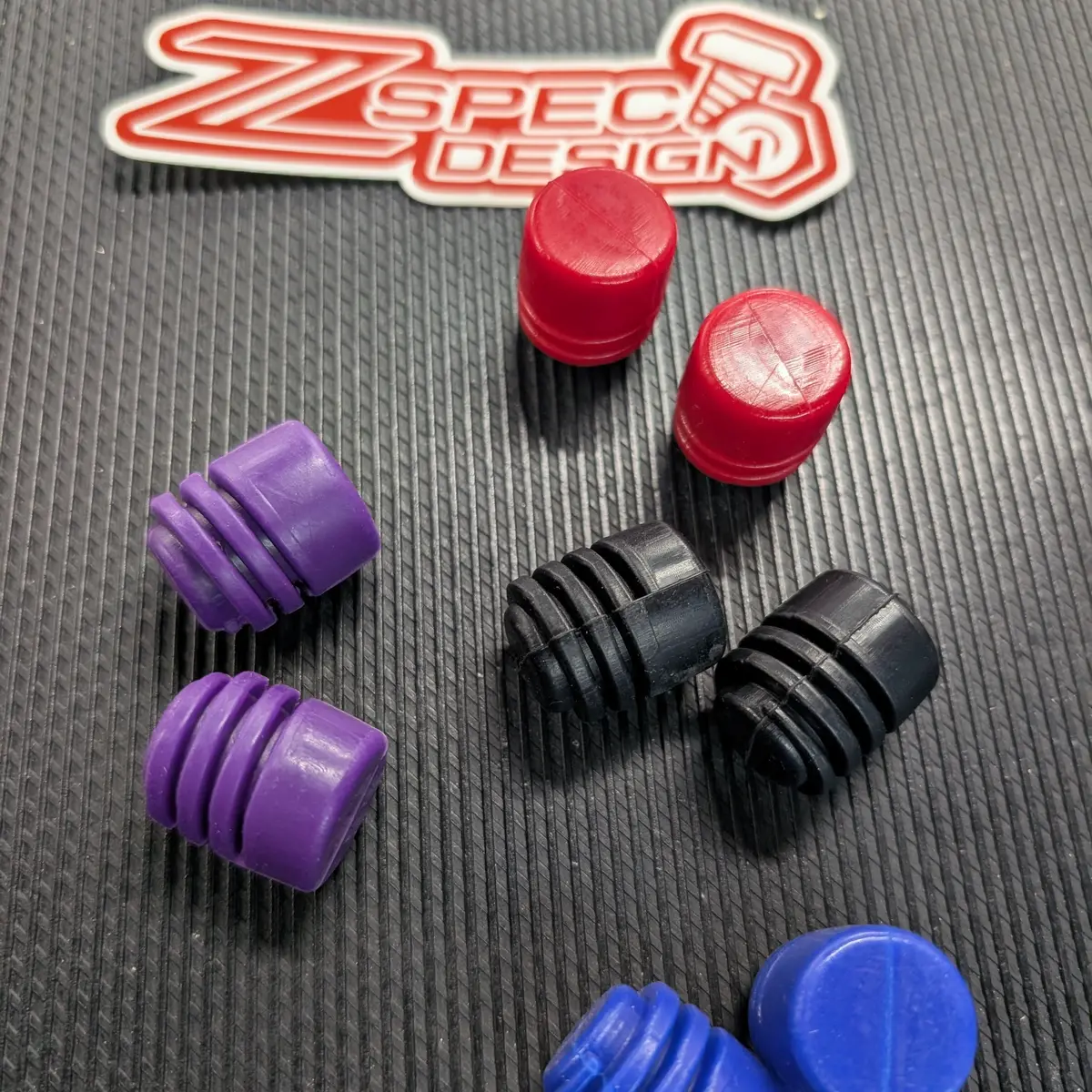 Zspec Hood Bump Stops, Hard Silicone Rubber, 2-Pack 2