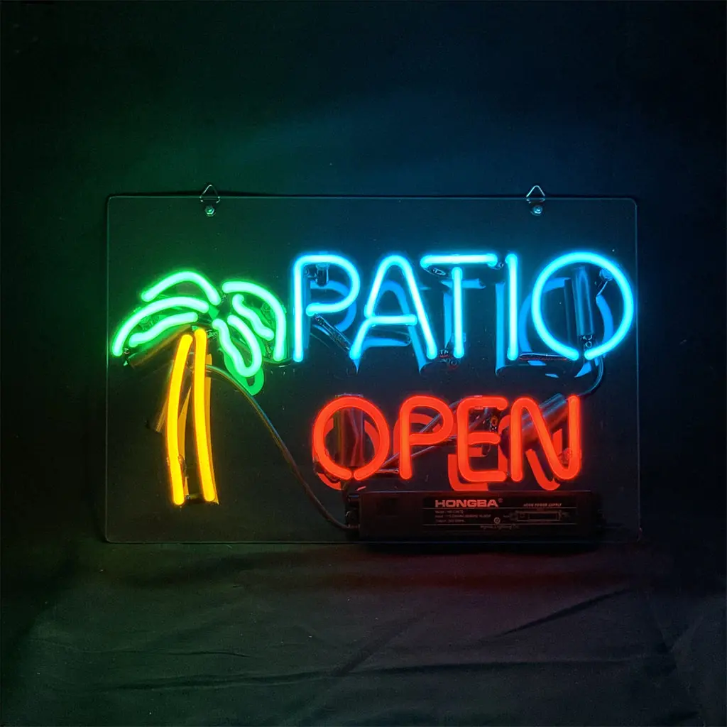 Patio Open With Palm Tree Neon Signs Light 1