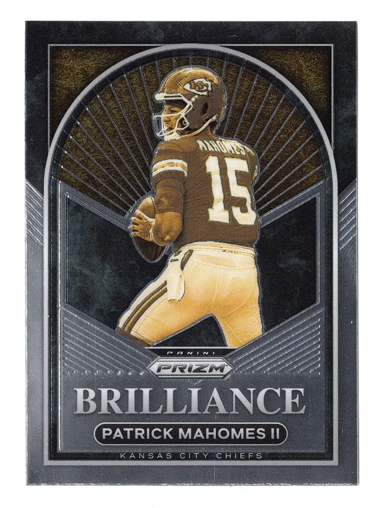 Patrick Mahomes 2022 Panini Prizm Football Brilliance Rare Insert Collectible Trading Card #B-5 1