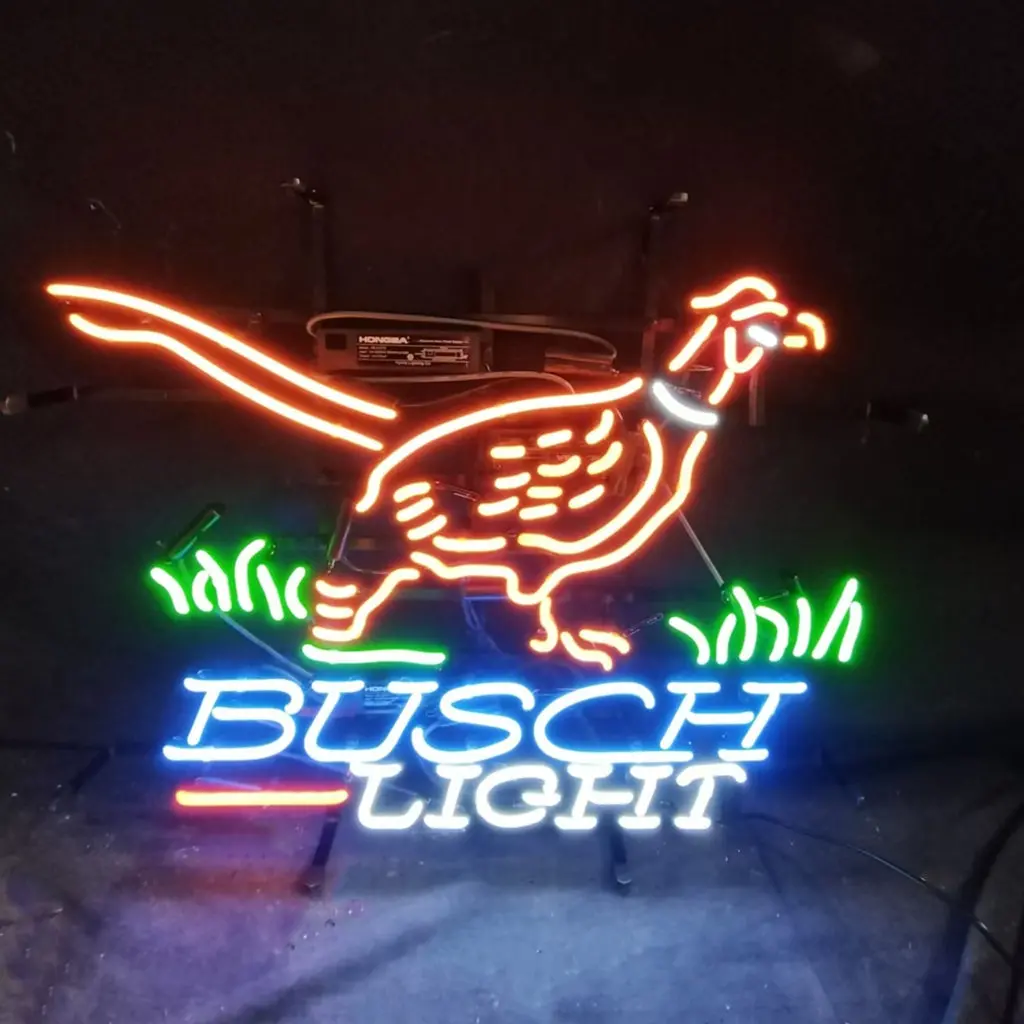 Pheasant Busch Light Neon Signs 1