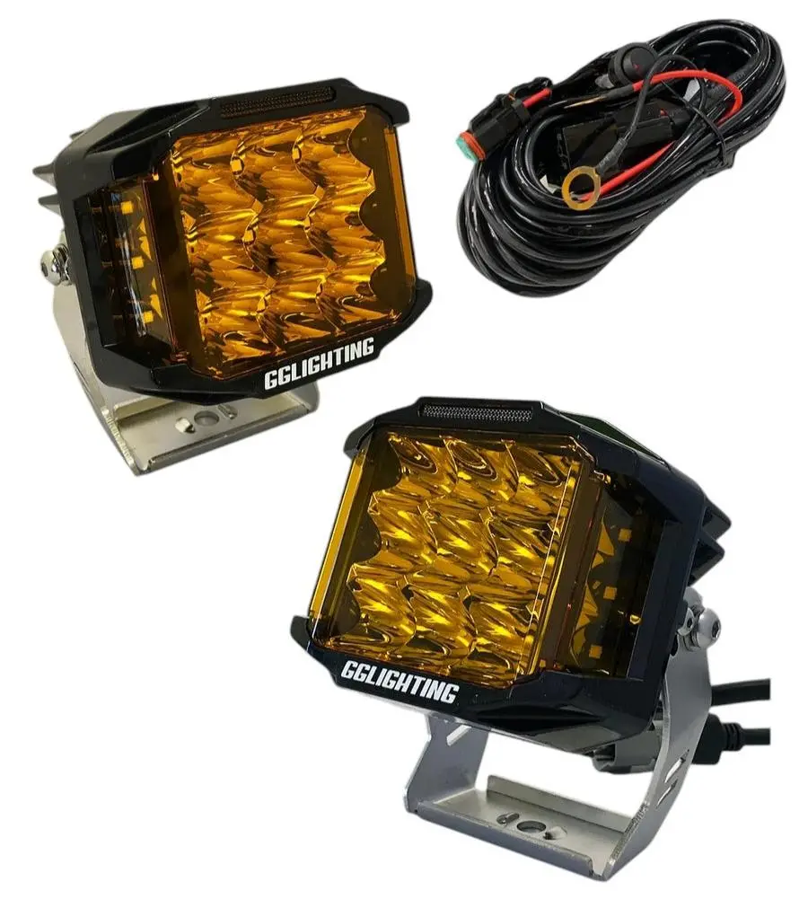 Cb60 Amber Pod Bundle With Wiring Harness 1
