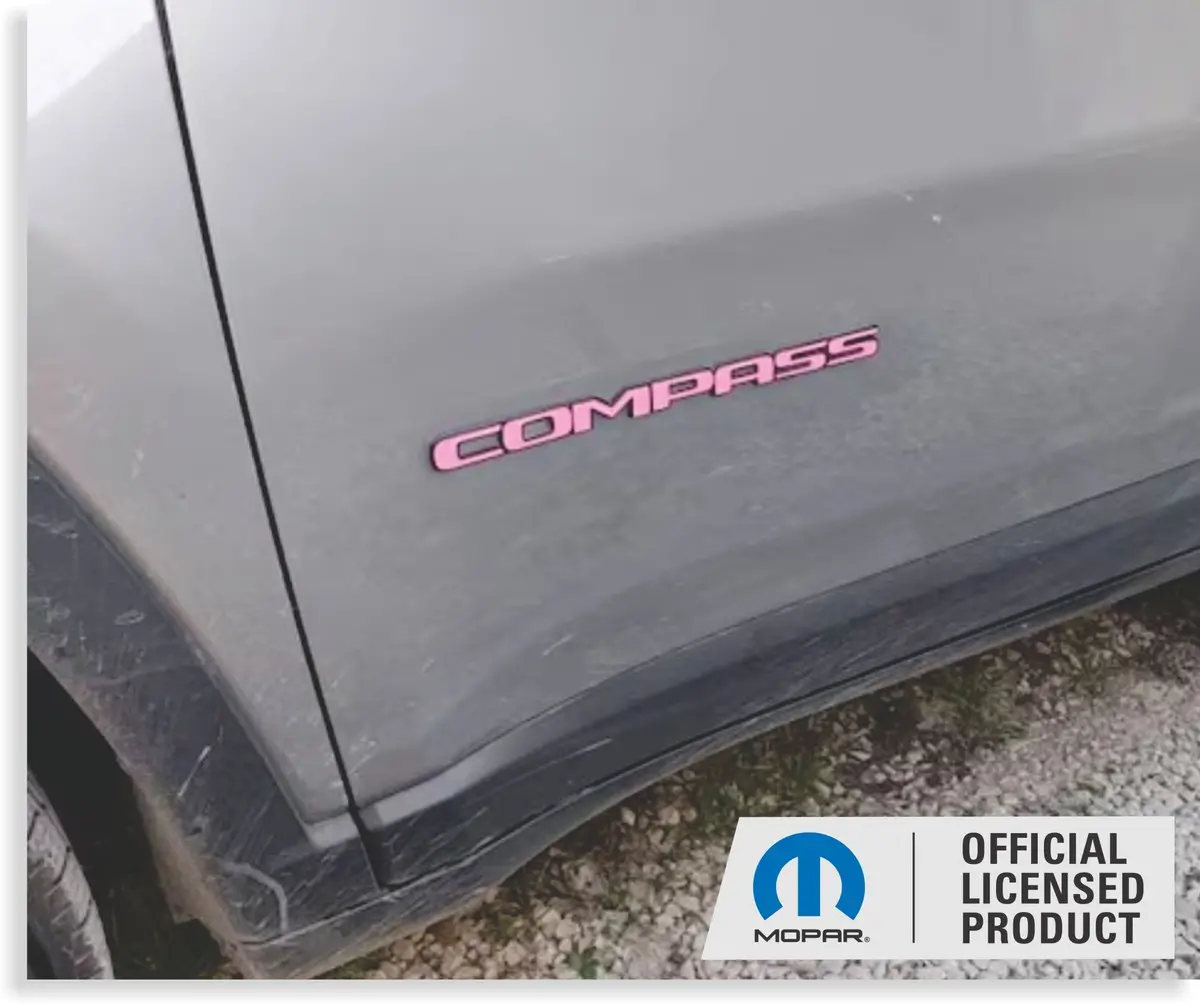 Compass Door Emblem Overlay Decals   - 2018-2026 Jeep Compass 1